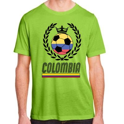 Colombia Soccer Flag Emblem Adult ChromaSoft Performance T-Shirt