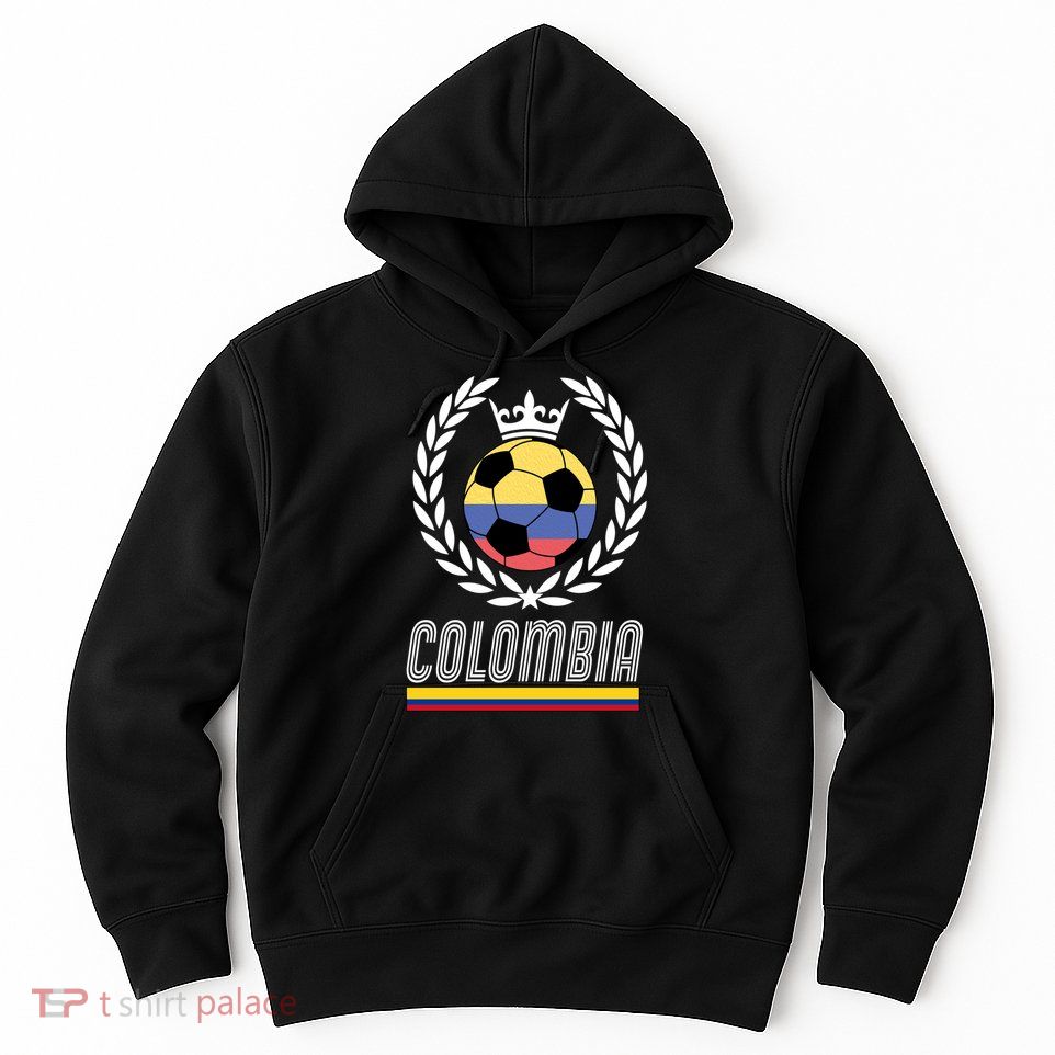 Colombia Soccer Flag Emblem Hoodie
