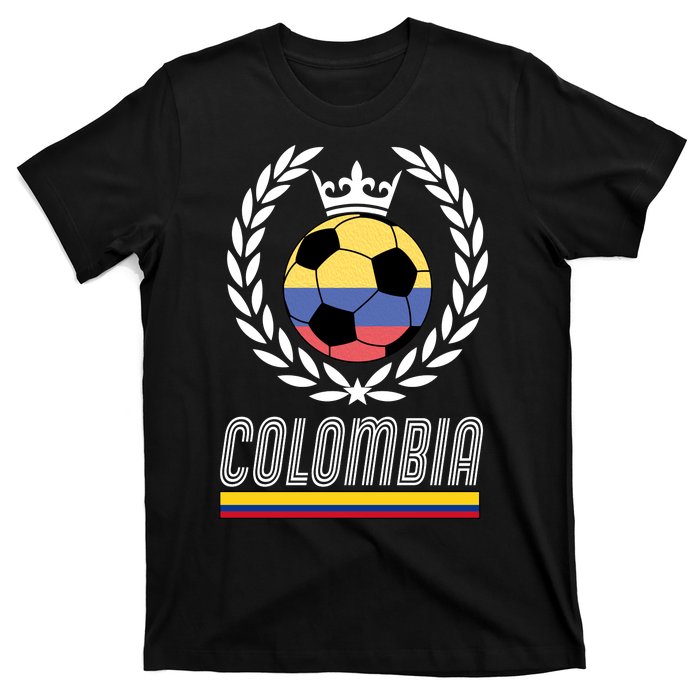 Colombia Soccer Flag Emblem T-Shirt