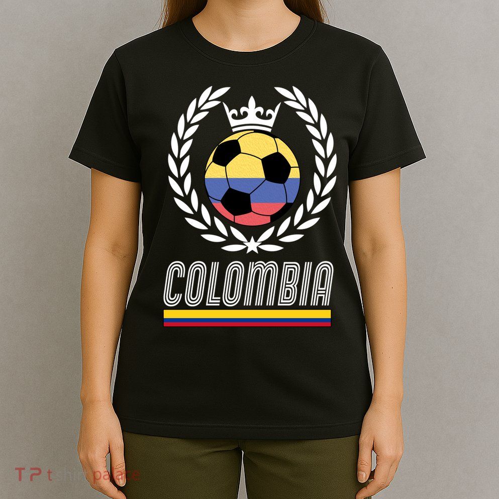 Colombia Soccer Flag Emblem T-Shirt