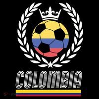 Colombia Soccer Flag Emblem T-Shirt