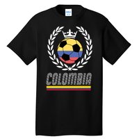 Colombia Soccer Flag Emblem Tall T-Shirt