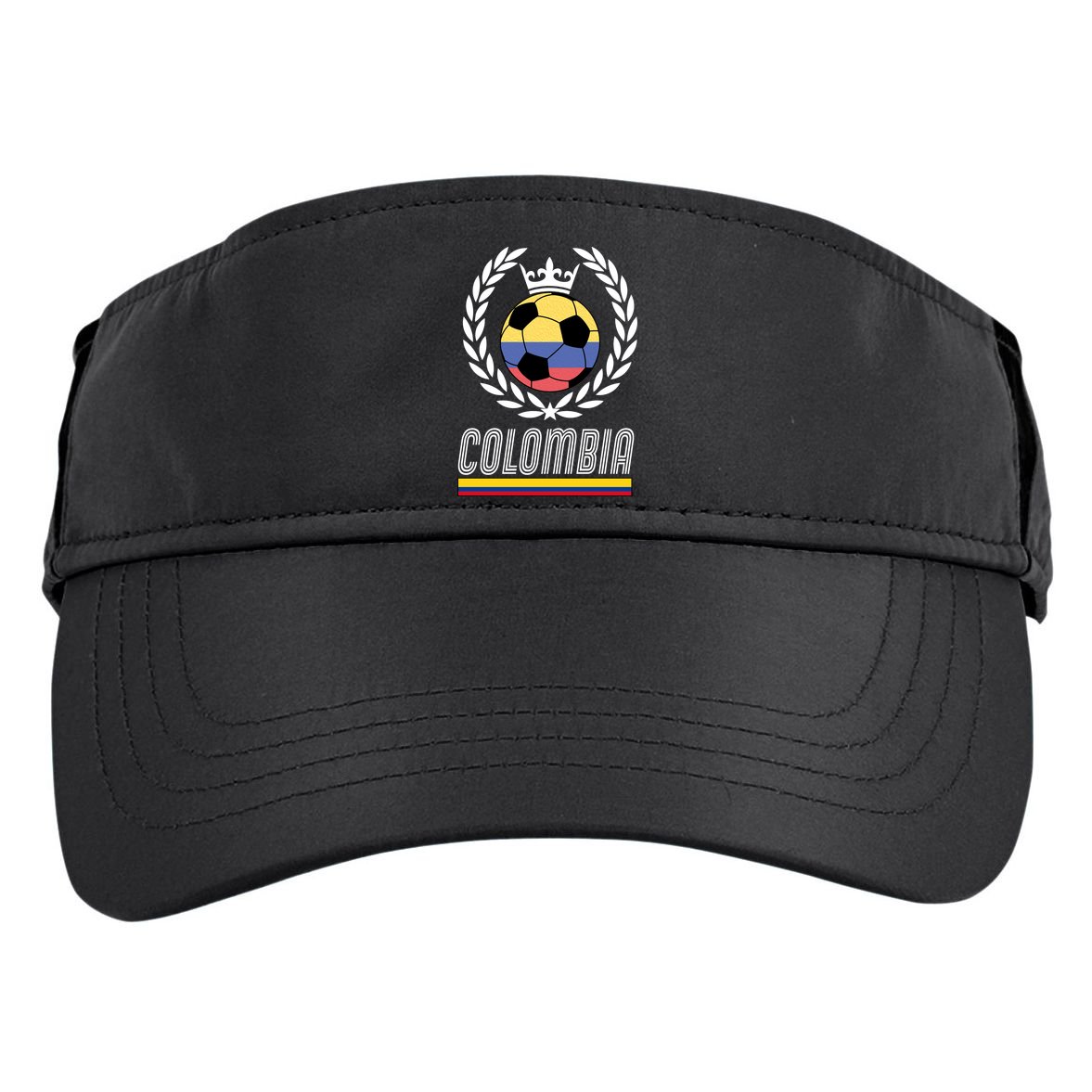 Colombia Soccer Flag Emblem Adult Drive Performance Visor
