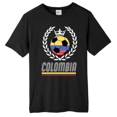 Colombia Soccer Flag Emblem Tall Fusion ChromaSoft Performance T-Shirt