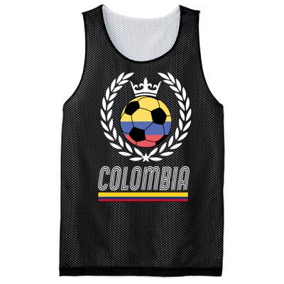 Colombia Soccer Flag Emblem Mesh Reversible Basketball Jersey Tank