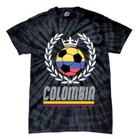 Colombia Soccer Flag Emblem Tie-Dye T-Shirt