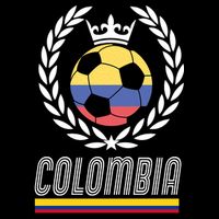 Colombia Soccer Flag Emblem Tie-Dye T-Shirt