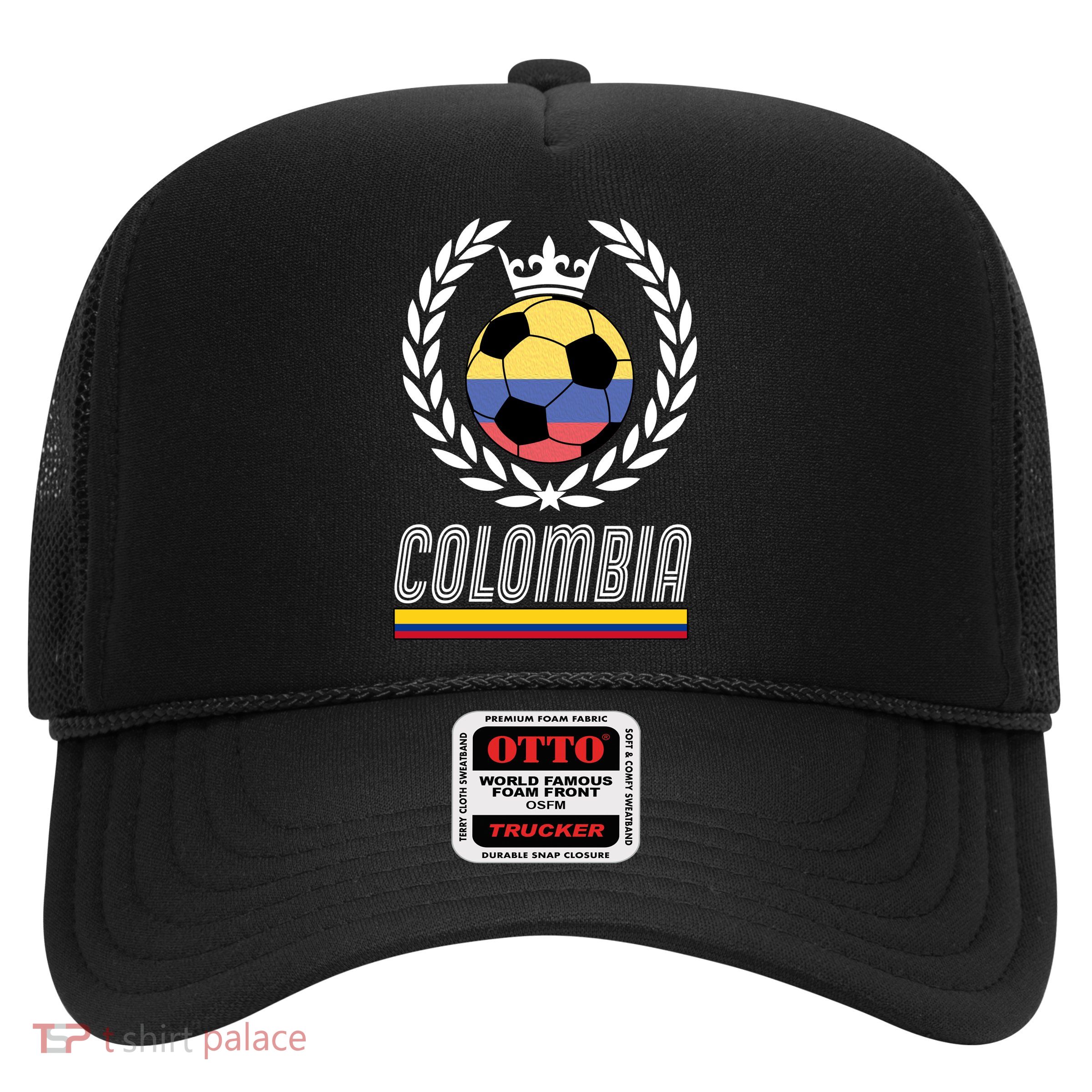 Colombia Soccer Flag Emblem Trucker Hat