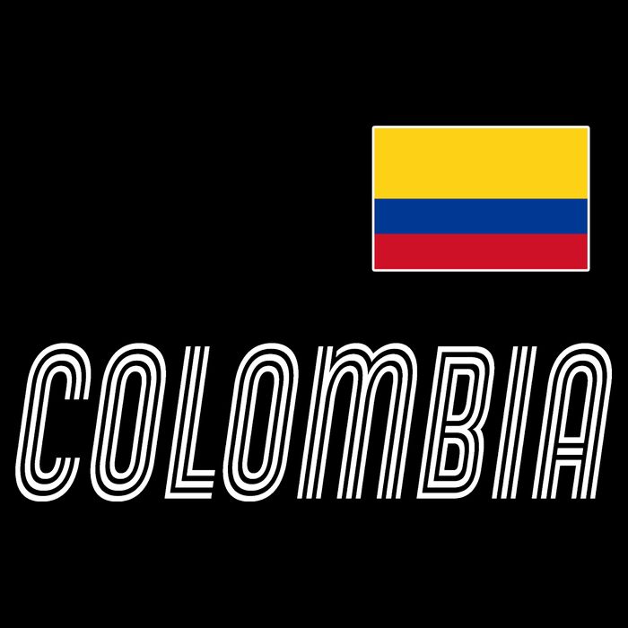 Colombia Soccer Jersey Flag Button