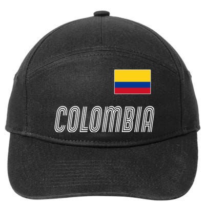 Colombia Soccer Jersey Flag 7-Panel Snapback Hat