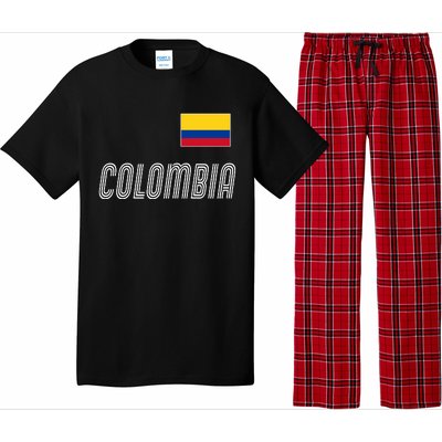 Colombia Soccer Jersey Flag Pajama Set