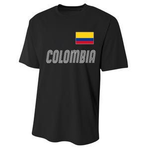 Colombia Soccer Jersey Flag Performance Sprint T-Shirt