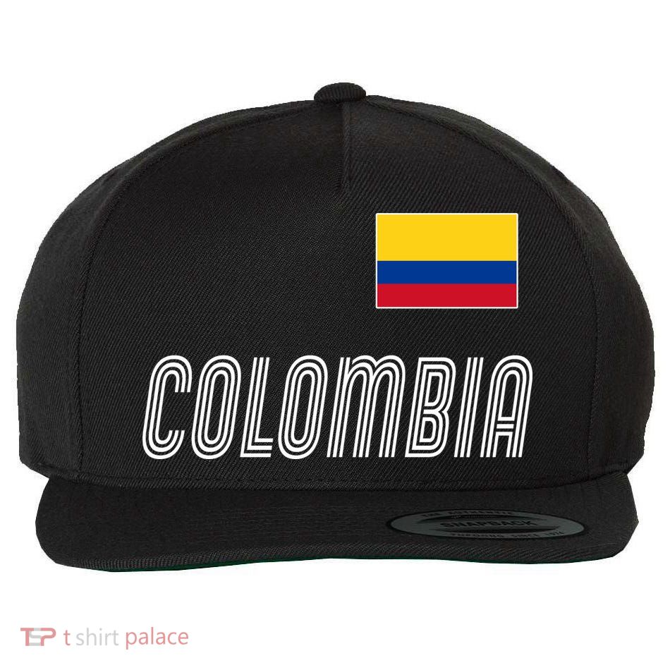 Colombia Soccer Jersey Flag Wool Snapback Cap