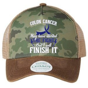 Colon Cancer Awareness Finish The Fight Legacy Tie Dye Trucker Hat