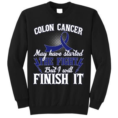 Colon Cancer Awareness Finish The Fight Sweatshirt