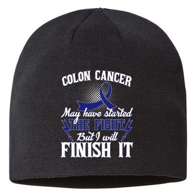 Colon Cancer Awareness Finish The Fight Sustainable Beanie