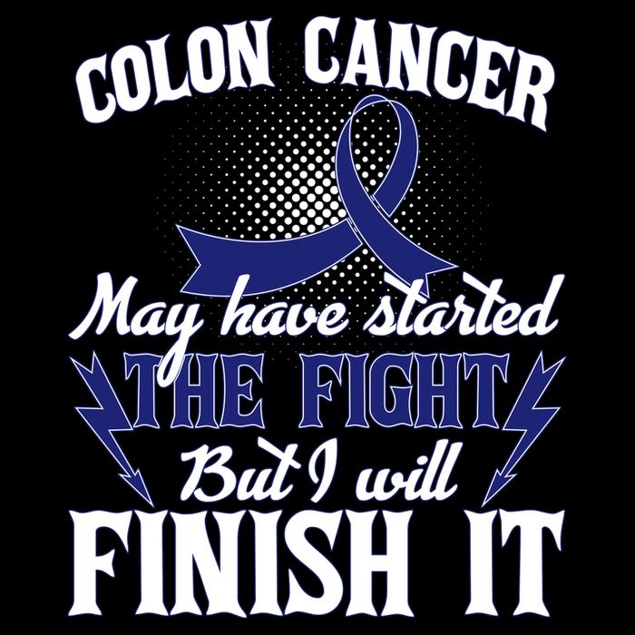 Colon Cancer Awareness Finish The Fight Zip Tote Bag