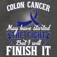 Colon Cancer Awareness Finish The Fight Vector Backpack