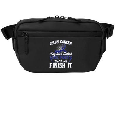 Colon Cancer Awareness Finish The Fight Crossbody Pack