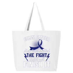 Colon Cancer Awareness Finish The Fight 25L Jumbo Tote