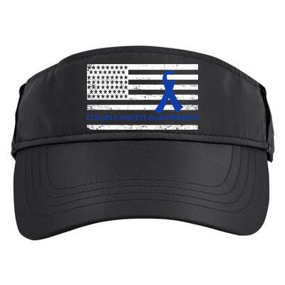 Colon Cancer Awareness Flag Adult Drive Performance Visor