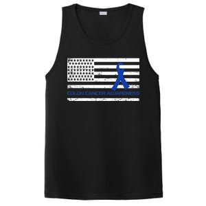 Colon Cancer Awareness Flag PosiCharge Competitor Tank