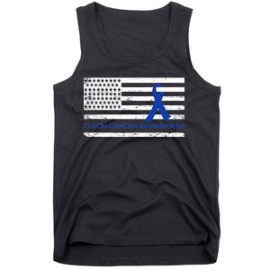 Colon Cancer Awareness Flag Tank Top