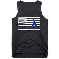 Colon Cancer Awareness Flag Tank Top