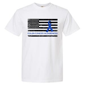 Colon Cancer Awareness Flag Garment-Dyed Heavyweight T-Shirt