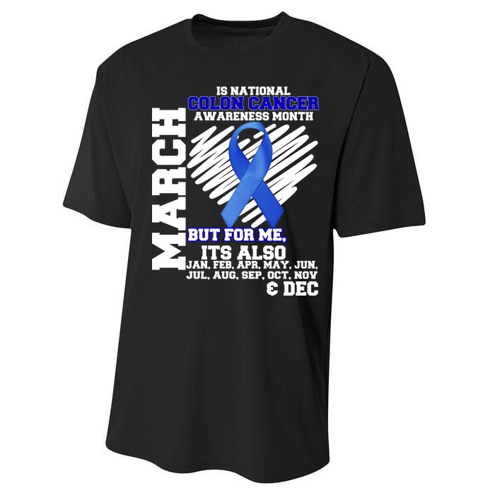 Colon Cancer Awareness Month Is Every Month Performance Sprint T-Shirt