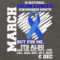 Colon Cancer Awareness Month Is Every Month Cotton Canvas Backpack