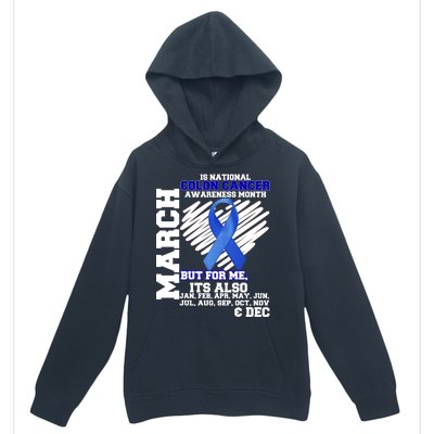 Colon Cancer Awareness Month Is Every Month Urban Pullover Hoodie