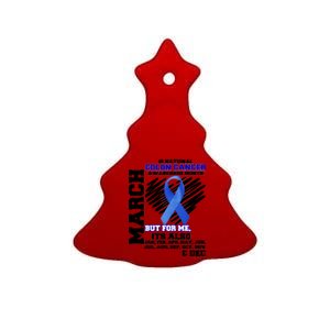 Colon Cancer Awareness Month Is Every Month Ceramic Tree Ornament