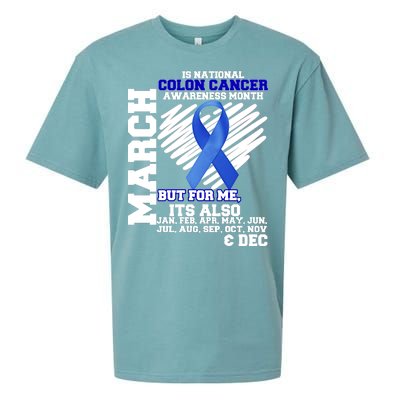 Colon Cancer Awareness Month Is Every Month Sueded Cloud Jersey T-Shirt