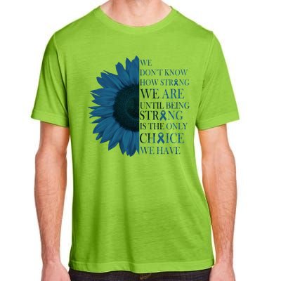 Colon Cancer Awareness Sunflower Adult ChromaSoft Performance T-Shirt