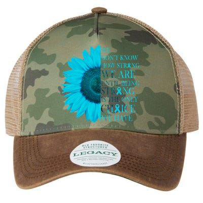 Colon Cancer Awareness Sunflower Legacy Tie Dye Trucker Hat