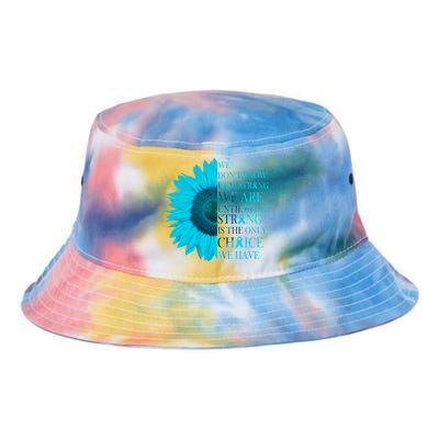 Colon Cancer Awareness Sunflower Tie Dye Newport Bucket Hat