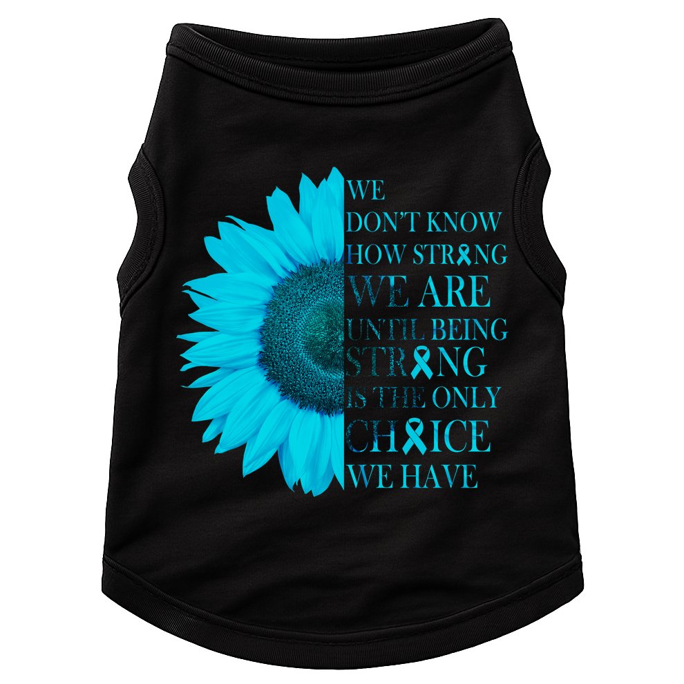 Colon Cancer Awareness Sunflower Doggie Tank