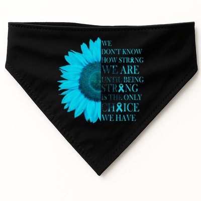 Colon Cancer Awareness Sunflower USA-Made Doggie Bandana