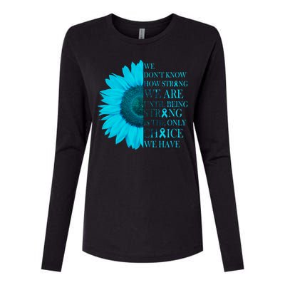 Colon Cancer Awareness Sunflower Womens Cotton Relaxed Long Sleeve T-Shirt