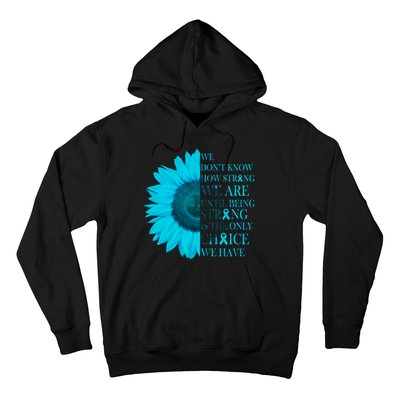 Colon Cancer Awareness Sunflower Hoodie