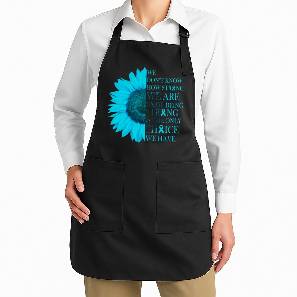 Colon Cancer Awareness Sunflower Apron
