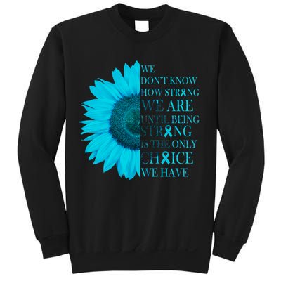 Colon Cancer Awareness Sunflower Sweatshirt