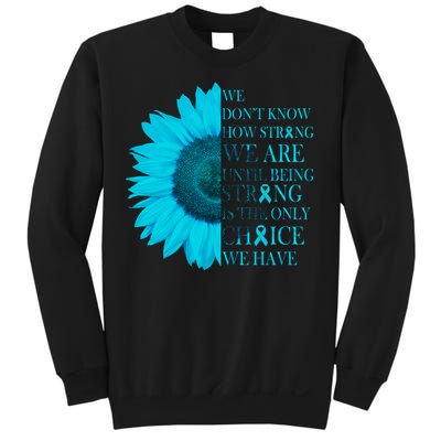 Colon Cancer Awareness Sunflower Sweatshirt