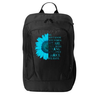 Colon Cancer Awareness Sunflower City Backpack