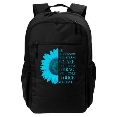 Colon Cancer Awareness Sunflower Daily Commute Backpack