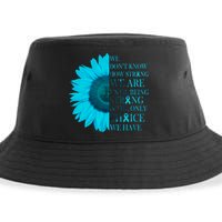 Colon Cancer Awareness Sunflower Sustainable Bucket Hat