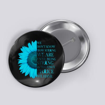 Colon Cancer Awareness Sunflower Button