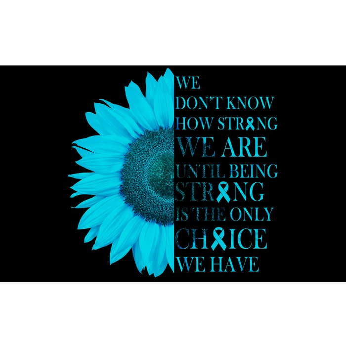 Colon Cancer Awareness Sunflower Bumper Sticker