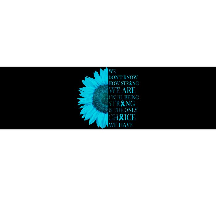 Colon Cancer Awareness Sunflower Bumper Sticker